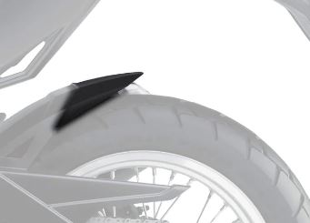 Hugger Extension Matte Black Kawasaki Versys X-300 '17- Main image