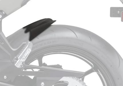 Hugger Extension Matte Black Kawasaki Z650 '17-, Z650RS '21-, Ninja 650 '17- '24 Main image