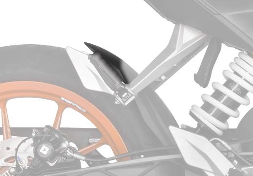 Hugger Extension Matte Black KTM 125 Duke '12-16, 200 Duke '12-16, 390 Duke '12-16 Main image