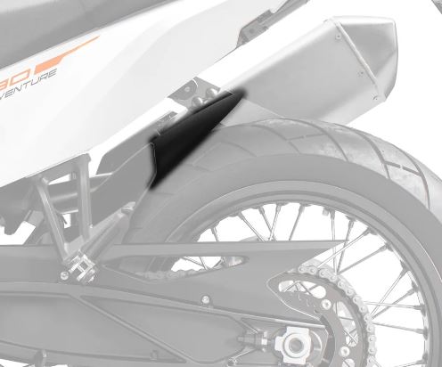 Hugger Extension Matte Black KTM 890 Adventure (R) '21-,  790 Adventure (R) '19-, Husqvarna Norden 901 '22- Main image