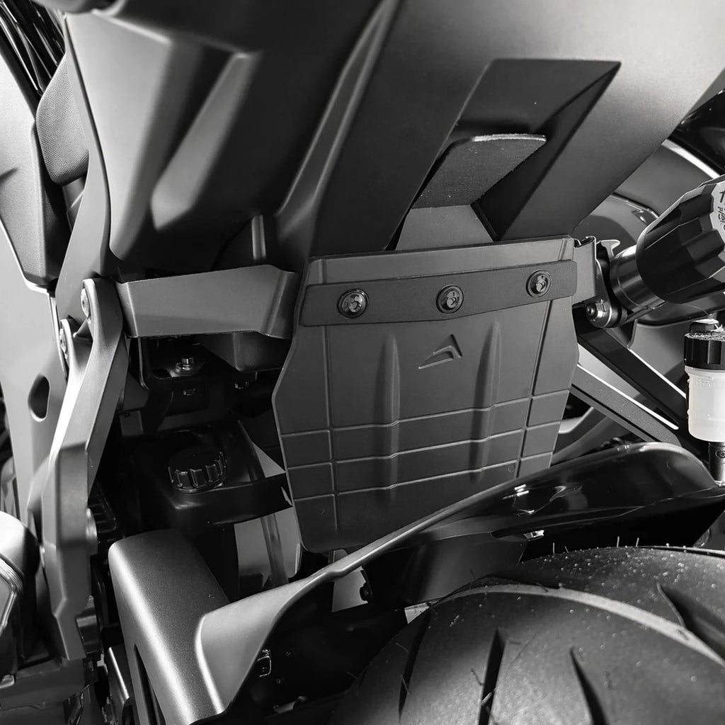 Pyramid Shock Shield, Black for Kawasaki Ninja 1000 SX '20-'24, Ninja 1100 SX '25-, Ninja 1100 SX SE '25-, Z 1000 '11-'19, Z 1000 SX '14-'19, Z 1100 '26- & Z 1100 SE '26-