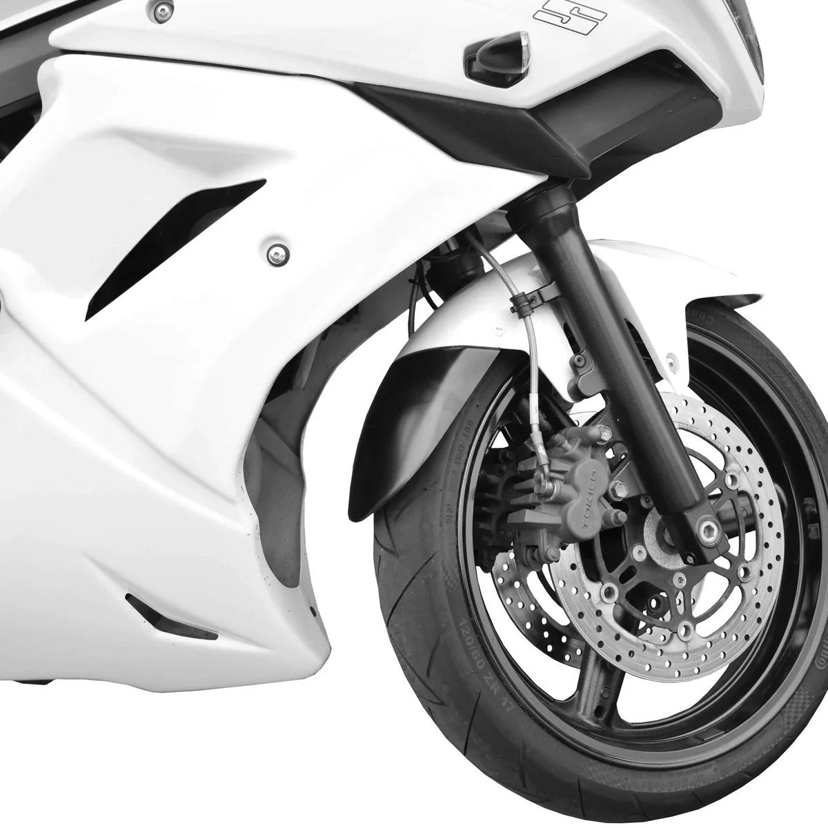 R&G Fender Extender for Suzuki SV650 '03-'15, SV650S '03-'15, SV1000 '03-'07 & SV1000S '03-'07. Secondary image