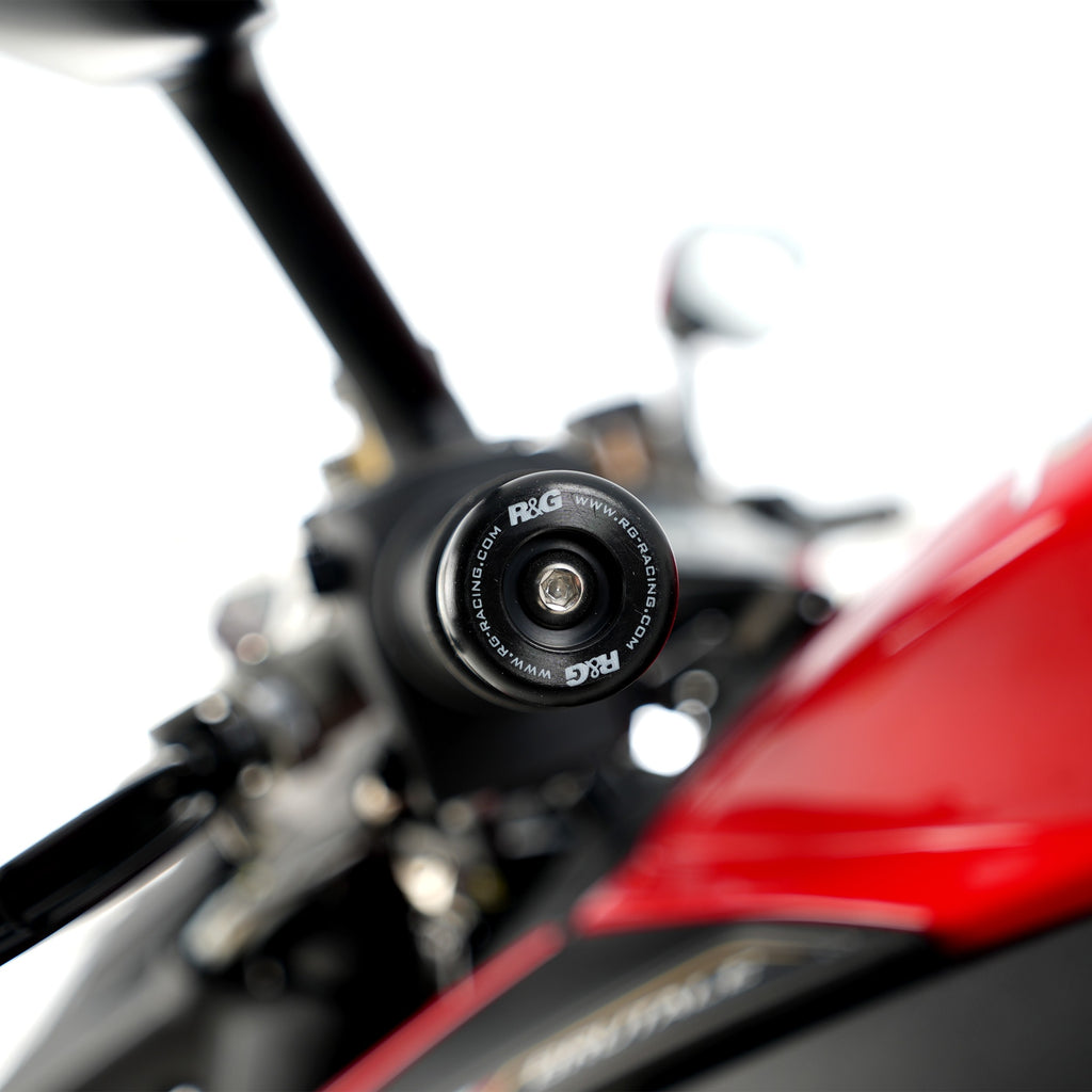 Bar End Sliders for MV Agusta Brutale 675 '12- and Brutale 800 '12- & Brutale 800RR '18-, Brutale 1000RS '24-.