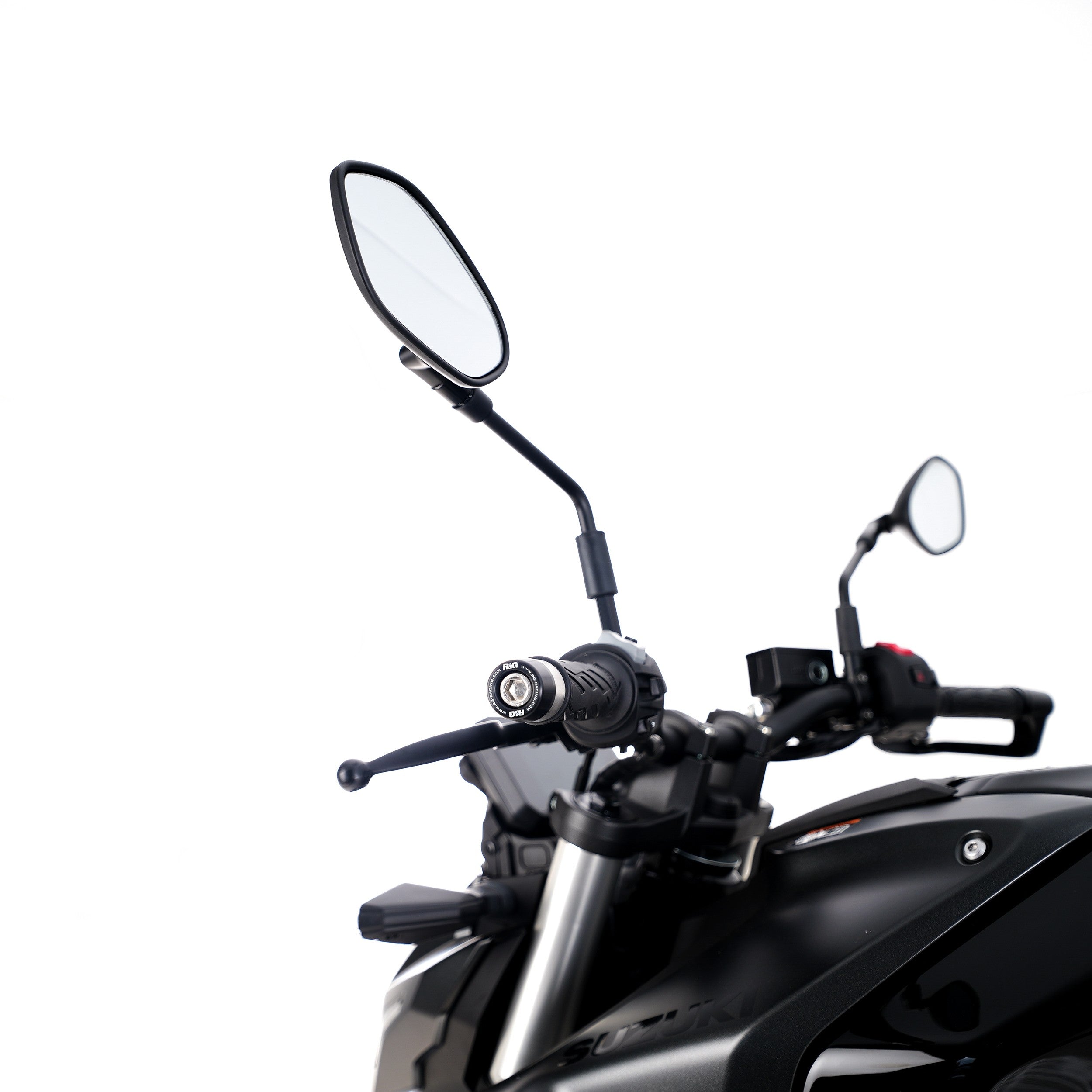Bar End Sliders for the Suzuki GSX-R1000 '17- '24, GSX-R1000R '17- '24, GSX-8S (R) '23-,GSX- 8T '25-, GSX-8TT '25-, DR-Z4SM '25- ,V-Strom 800DE & V-Strom 800RE '23-