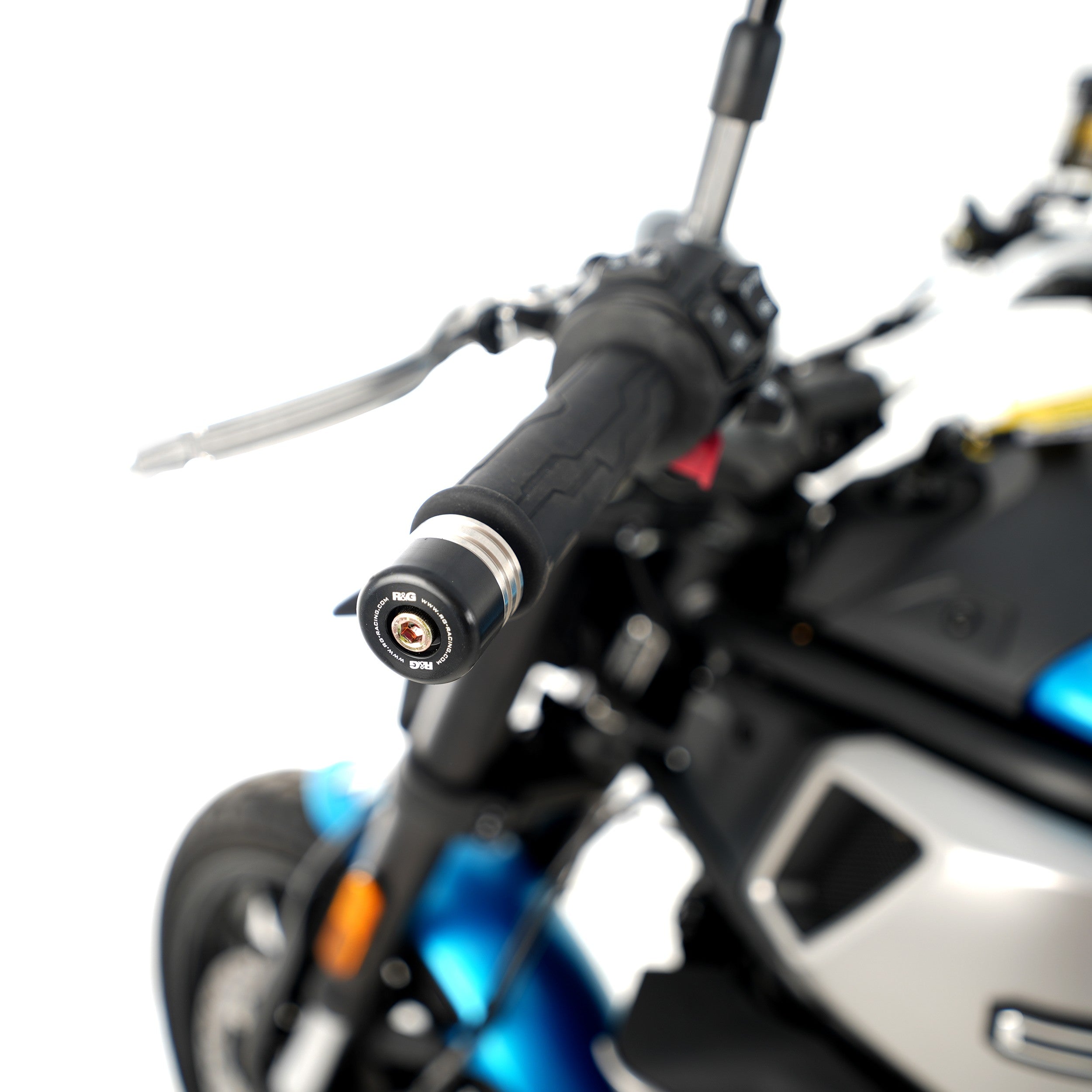 Bar End Sliders for the Ducati Panigale V4(S), Speciale '18-, V4R '20-, Monster 950 (+) '21-25, Monster 937 (+) '21-25, CFMoto 450SS/SR '23-, CFMoto 700CL-X Heritage '21-, CFMoto 650GT '19- / CFMoto 300NK '21- & Vmoto Stash '24- Secondary image