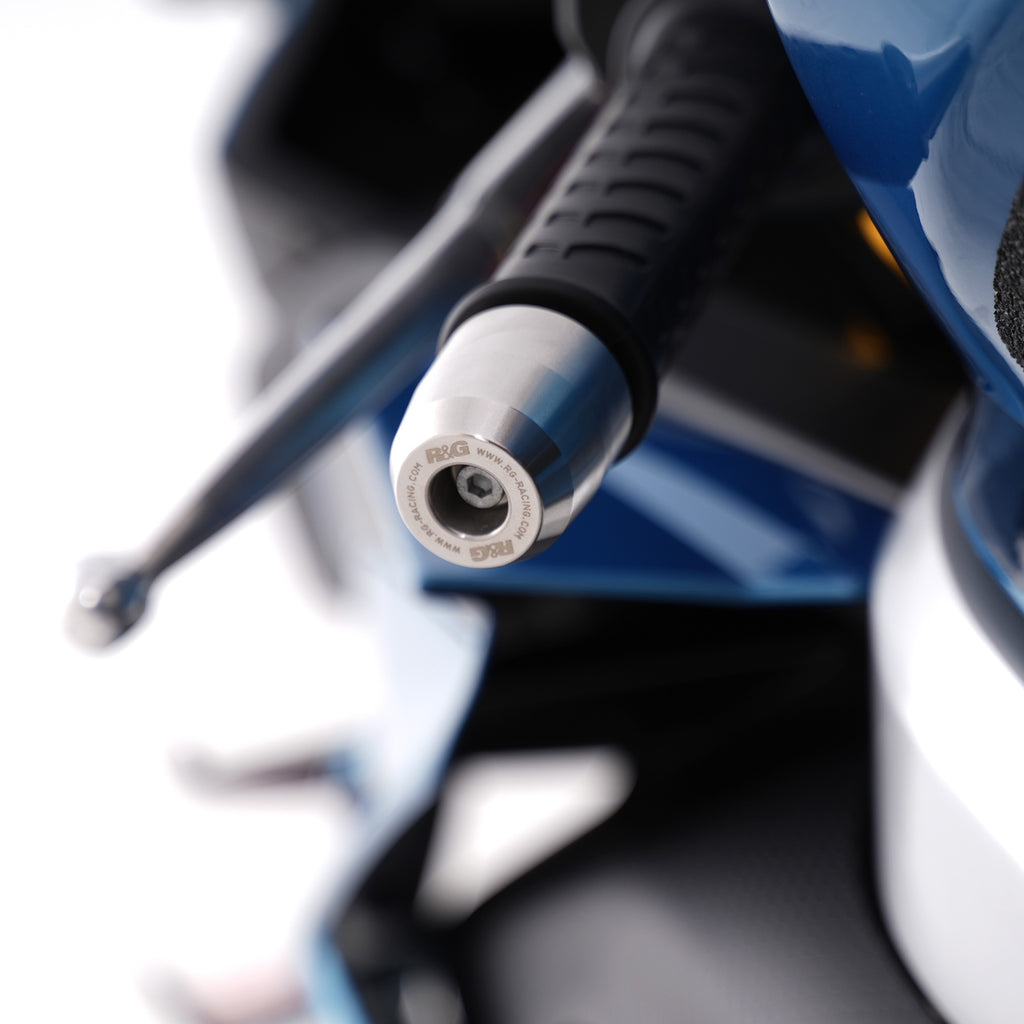 R&G Stainless Steel Bar Ends for the Aprilia RS 125 '21-, RS660 '21-, RS660 Factory '22-,Tuono 125 '21- & RS457 '24-