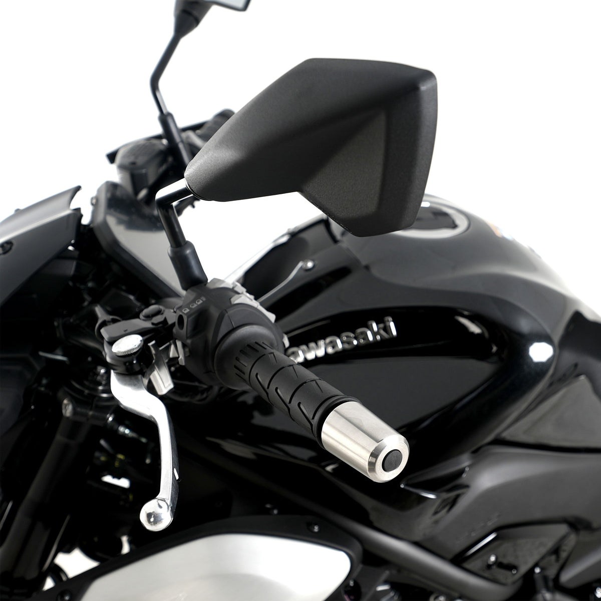 R&G Stainless Steel Bar Ends for Kawasaki Z900RS '18- '24, Z900 '17-, Z H2 '20- '24, ZX-25R '20-, Z650RS '21- '24, ZX6-R(636) '19-  & ZX-4R(R) (SE) '23-