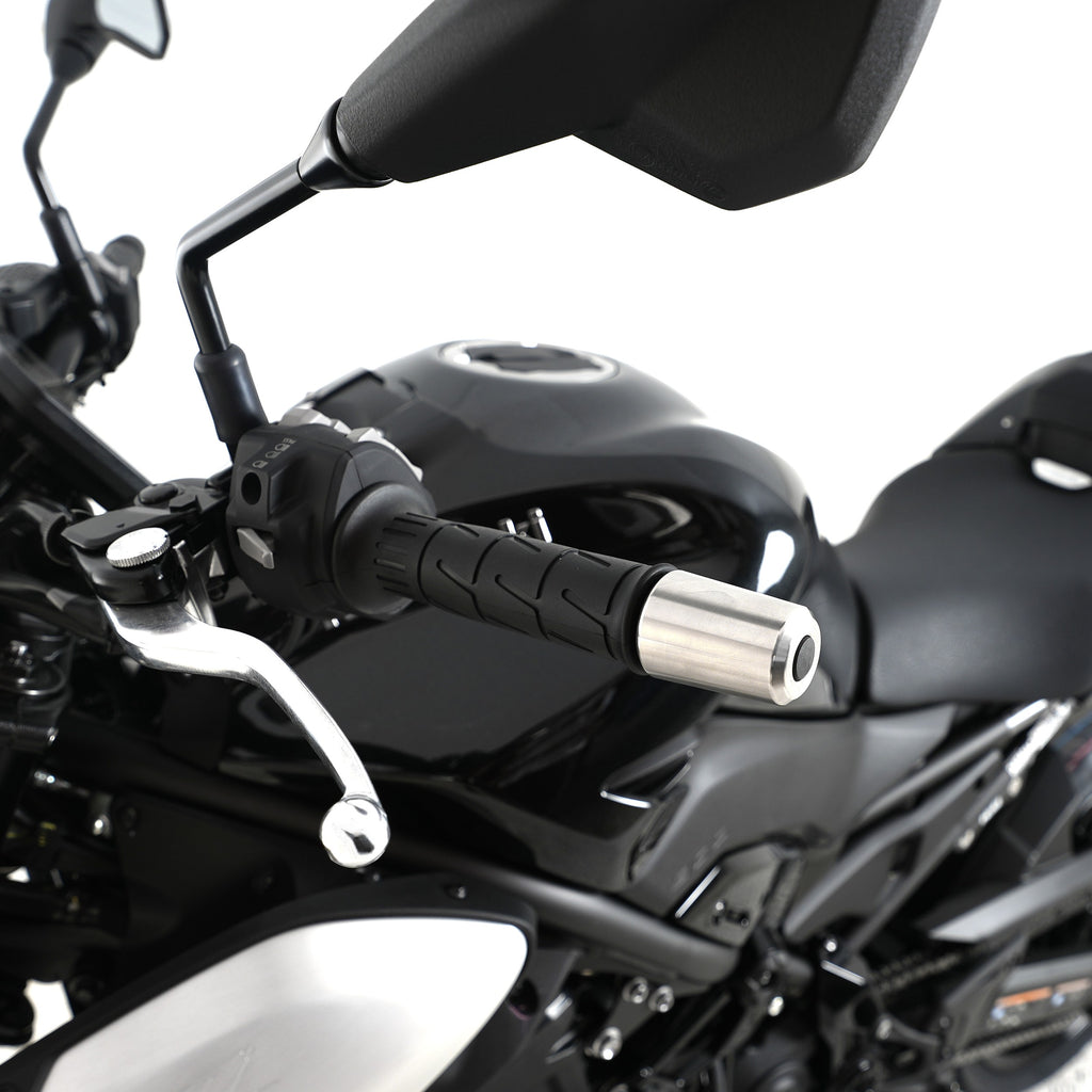 R&G Stainless Steel Bar Ends for Kawasaki Z900RS '18- '24, Z900 '17-, Z H2 '20- '24, ZX-25R '20-, Z650RS '21- '24, ZX6-R(636) '19-  & ZX-4R(R) (SE) '23-