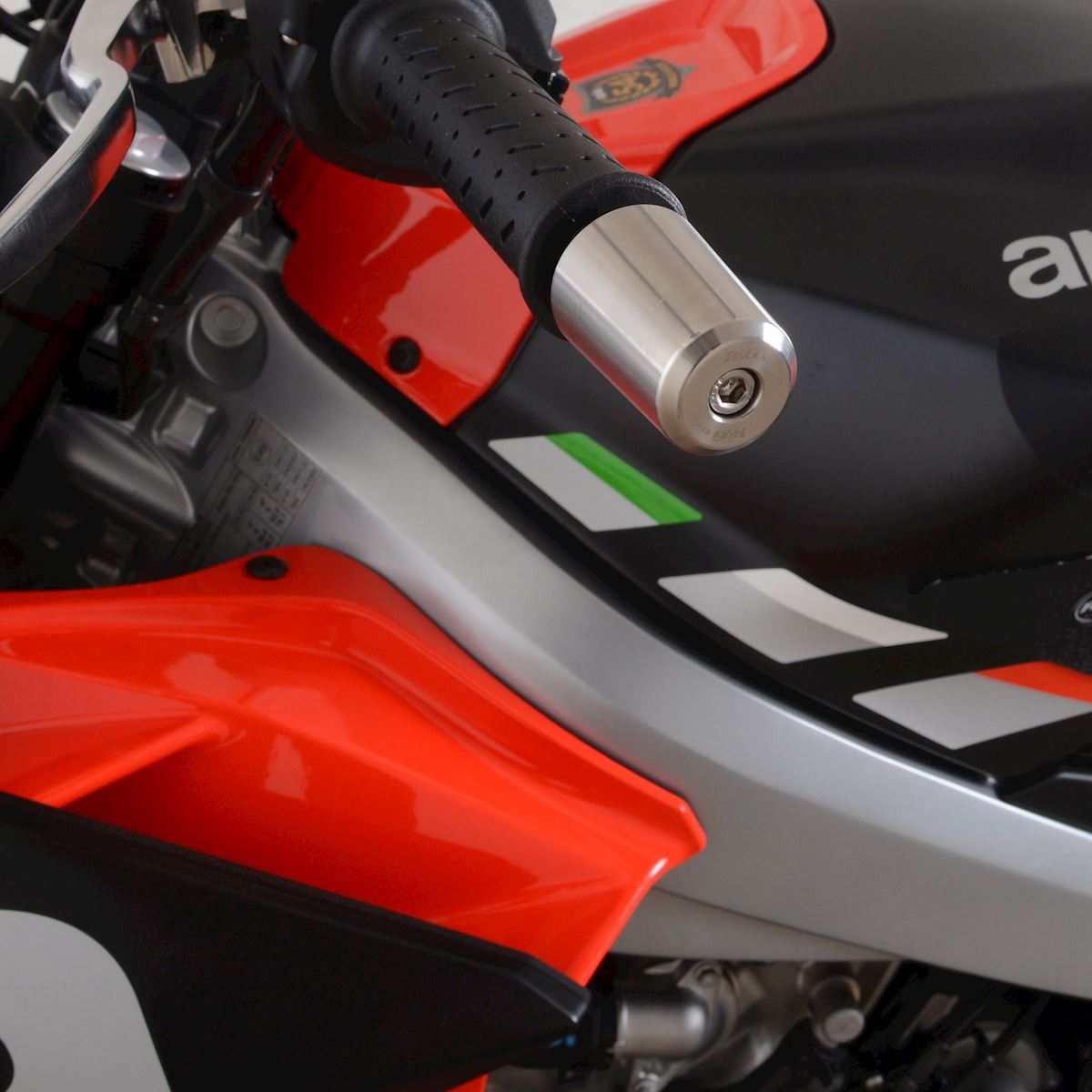 R&G Stainless Steel Bar Ends for the Aprilia Tuono 660 '21- '24 Main image