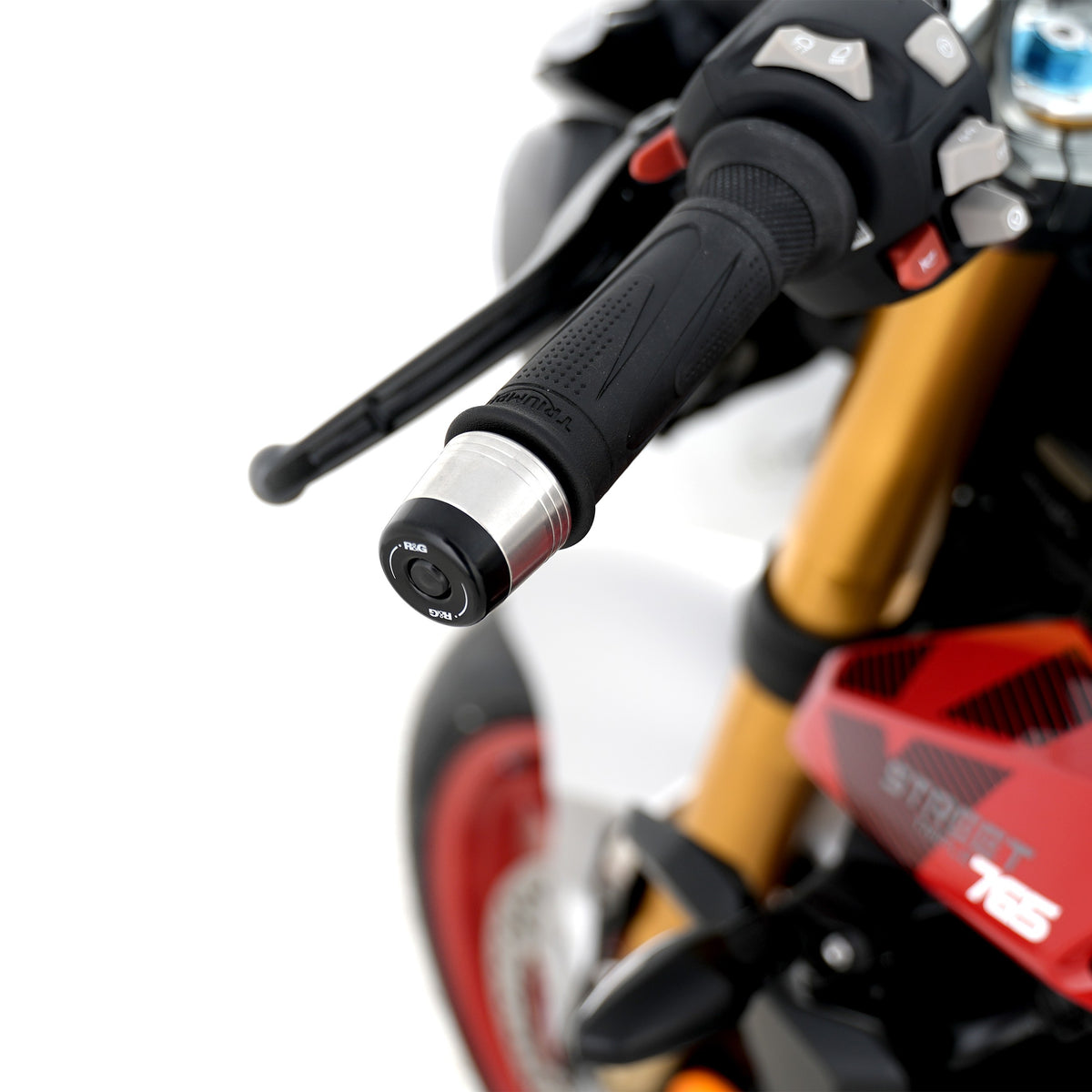Bar End Sliders for for multiple Triumph Models & Royal Enfield Continental GT 650 '19- (without mirrors) Main image
