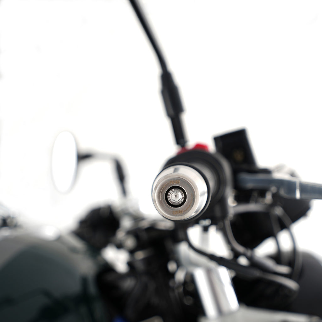 R&G Stainless Steel Bar Ends for multiple Triumph Models & Royal Enfield Continental GT 650 '19- (without bar end mirrors)