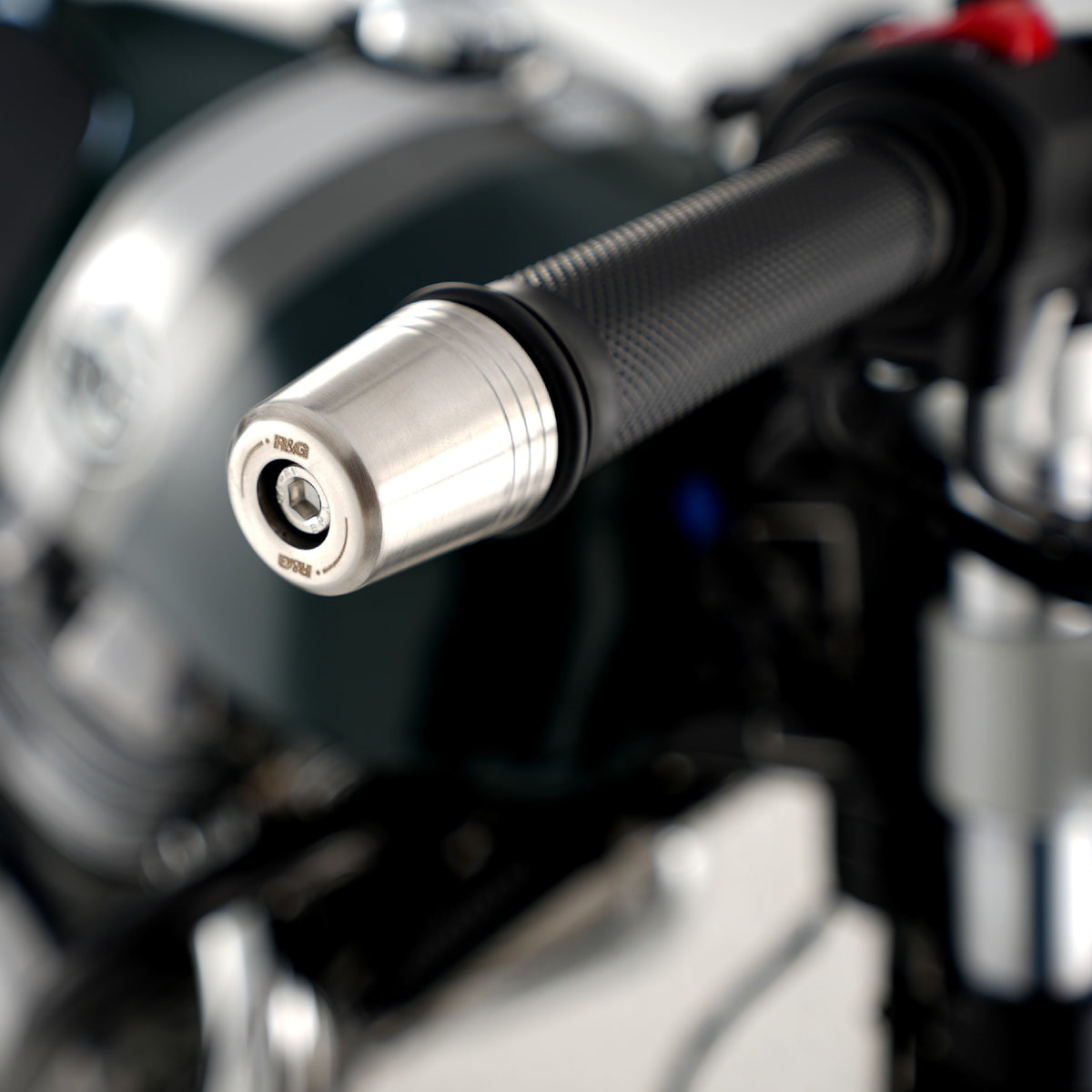 R&G Stainless Steel Bar Ends for multiple Triumph Models & Royal Enfield Continental GT 650 '19- (without bar end mirrors) Main image