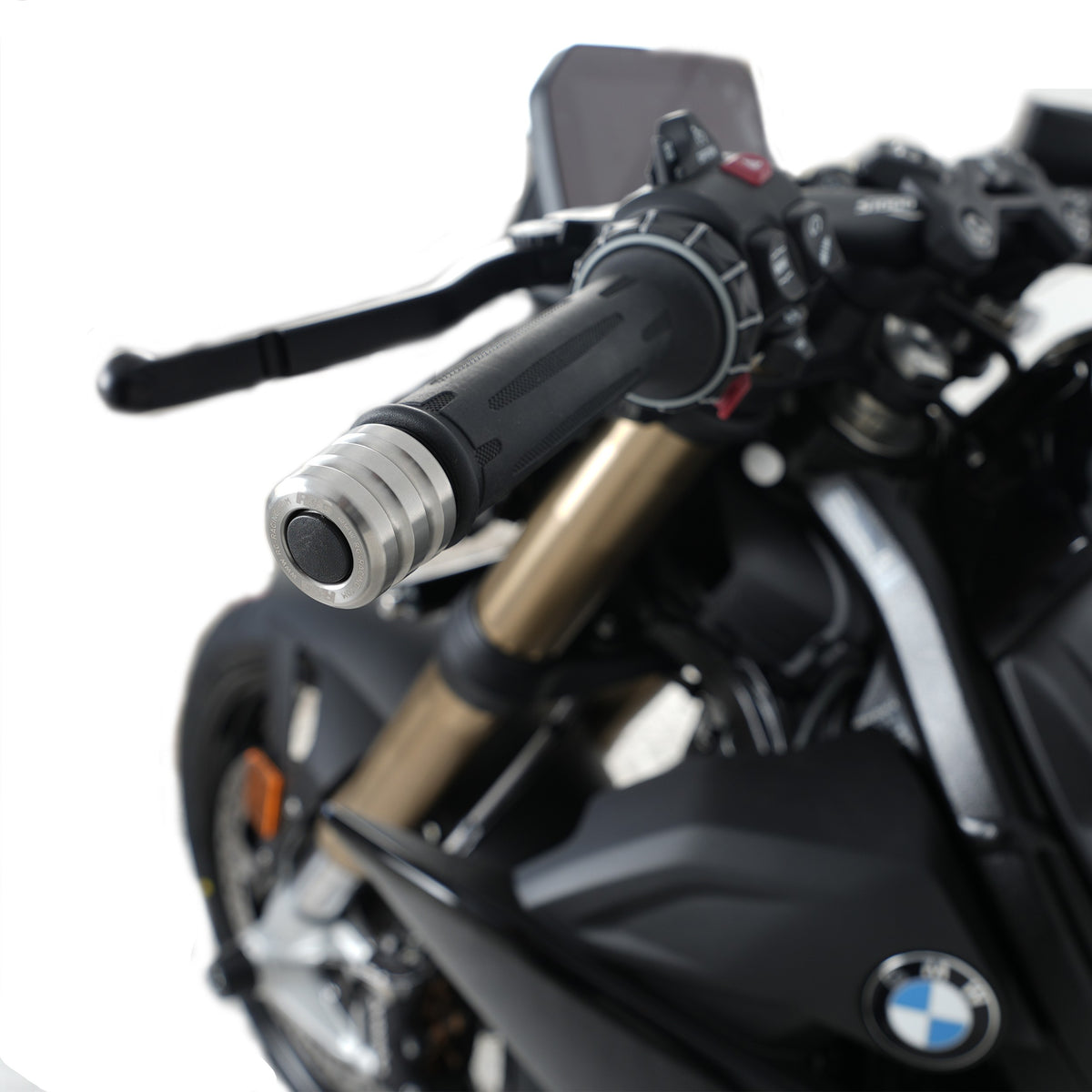 R&G Stainless Steel Bar Ends for BMW S1000R '21- / Sport/  M Sport '21- '24/ F850GS '22-25/ F850GSA '19-25 & M1000R '23- '24