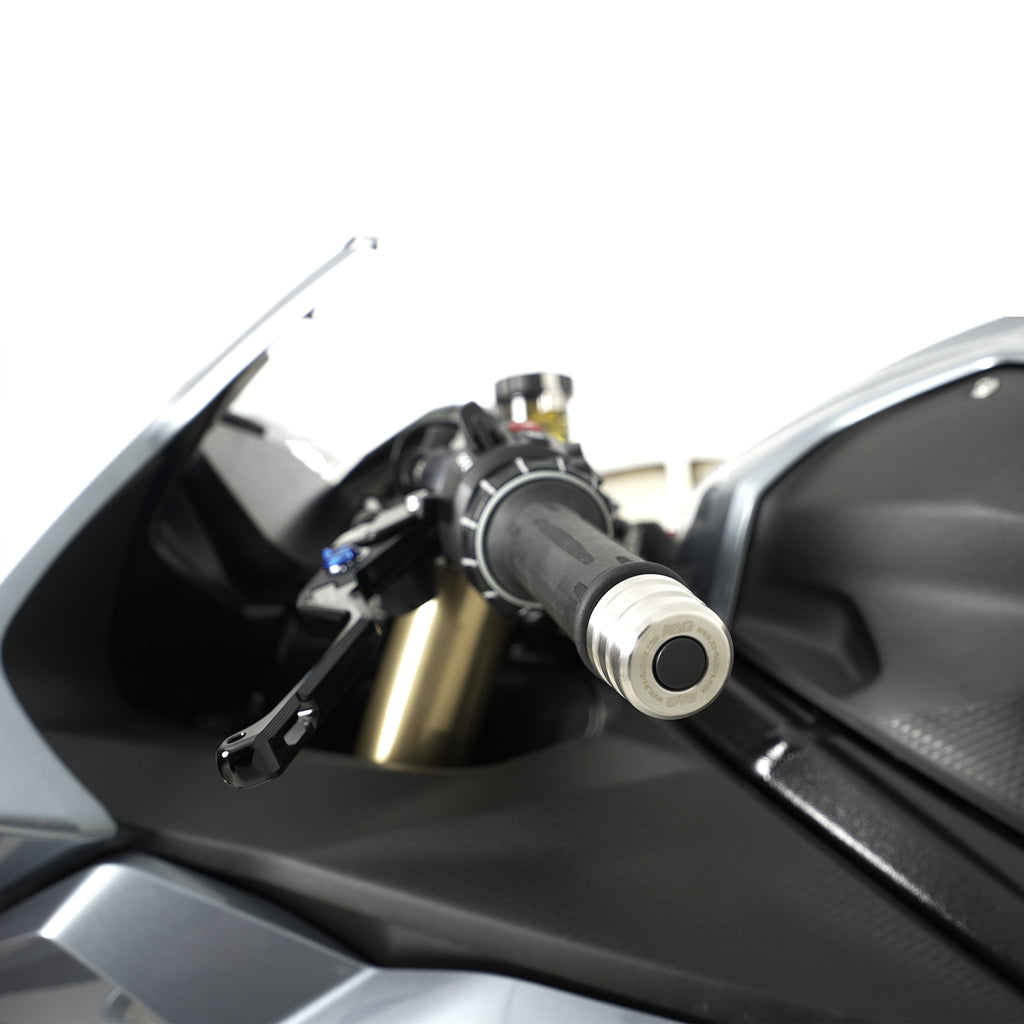 R&G Stainless Steel Bar End Sliders for the BMW F900 R '25-, M1000RR '21- '24, S1000RR '23- , Yamaha Tracer 9 '21- '24, Tracer 9 GT '21- & Tracer 9 GT Plus '25-