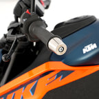 R&G Stainless Steel Bar Ends for the KTM RC 390 / RC 200/ RC 125 '22-,Duke 125 '24- /250/390 '24-