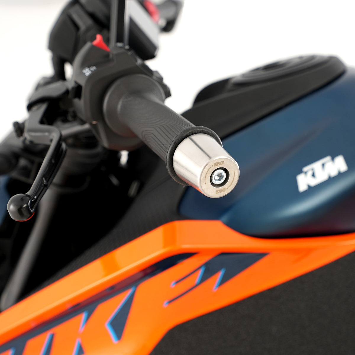 R&G Stainless Steel Bar Ends for the KTM RC 390 / RC 200/ RC 125 '22-,Duke 125 '24- /250/390 '24-