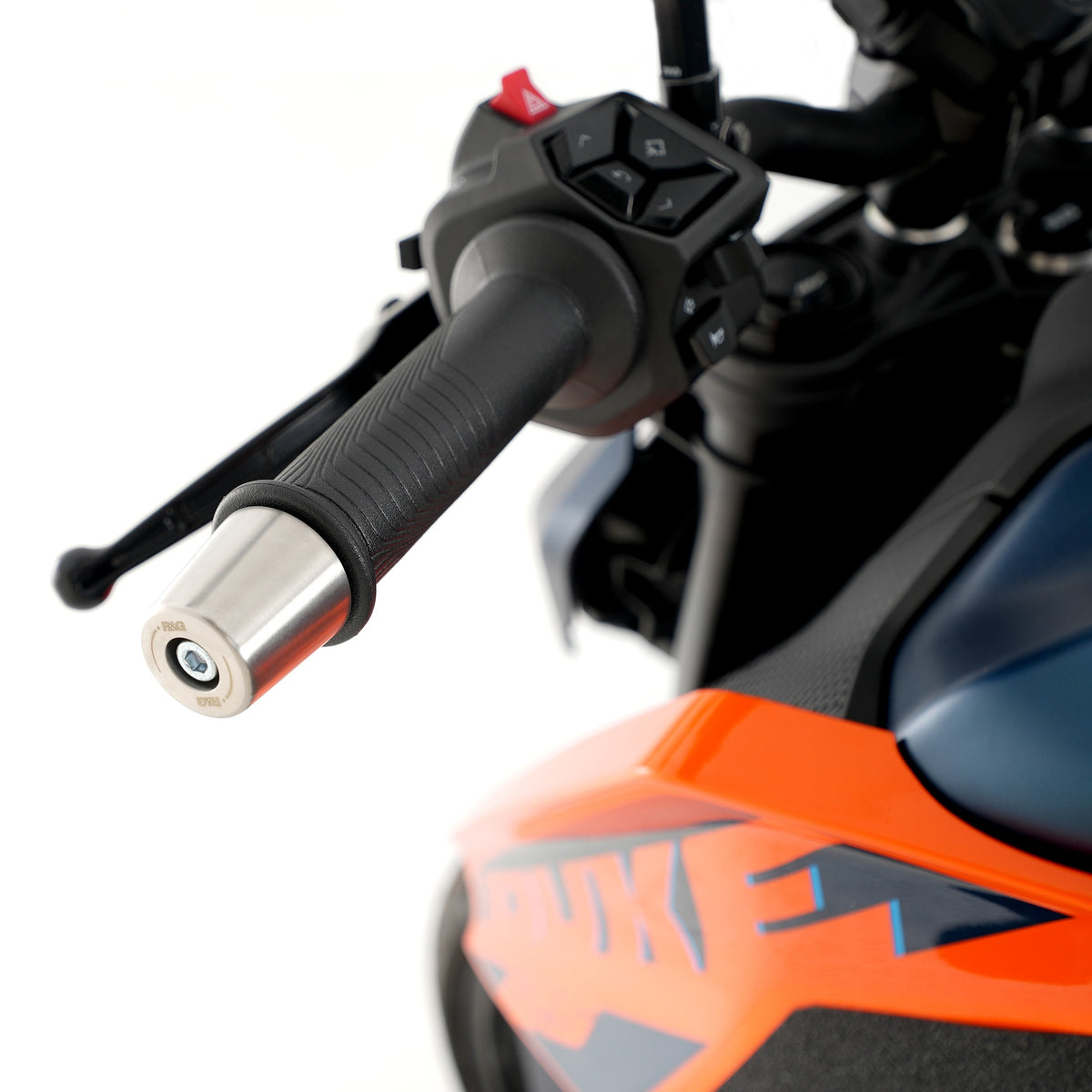 R&G Stainless Steel Bar Ends for the KTM RC 390 / RC 200/ RC 125 '22-,Duke 125 '24- /250/390 '24-