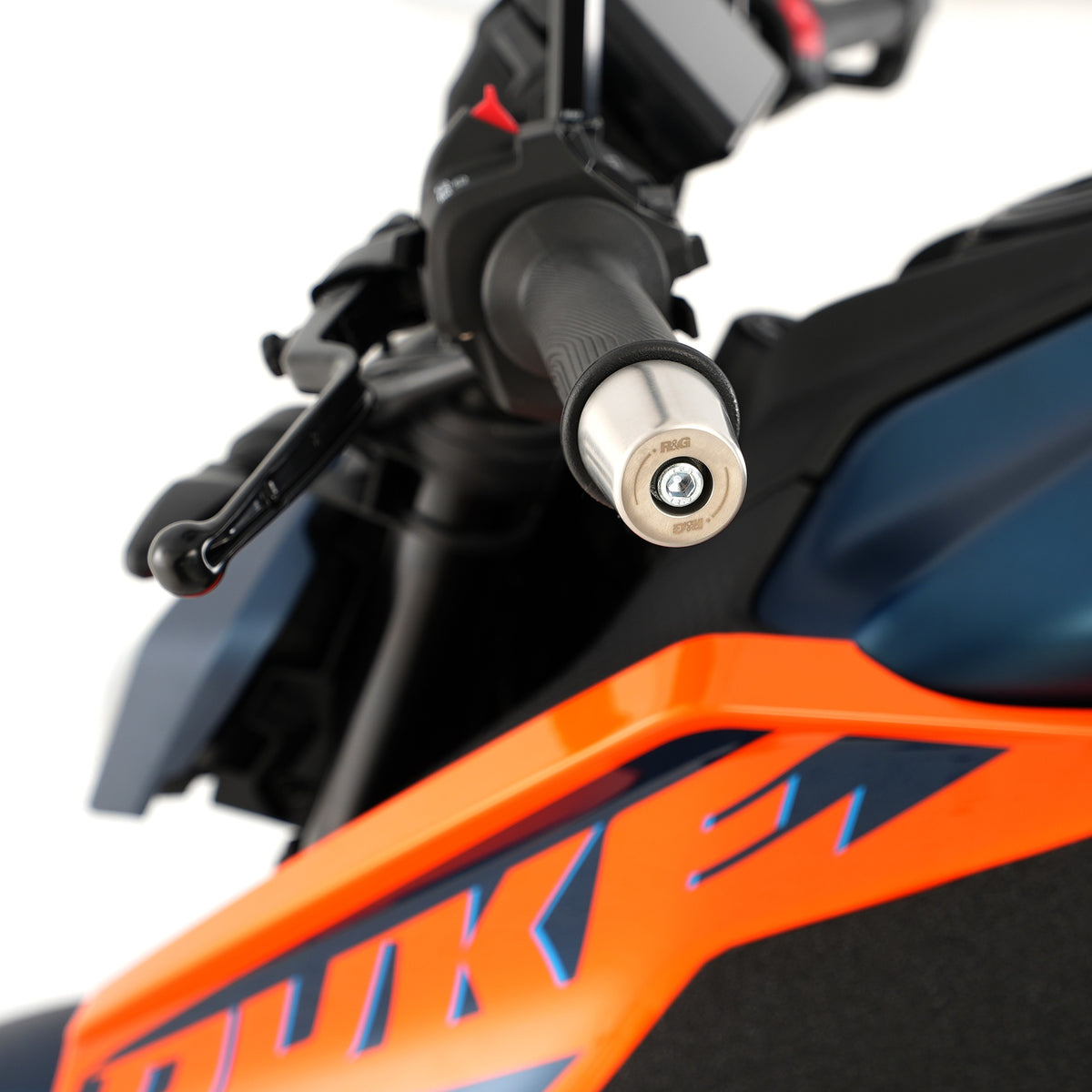 R&G Stainless Steel Bar Ends for the KTM RC 390 / RC 200/ RC 125 '22-,Duke 125 '24- /250/390 '24- Main image