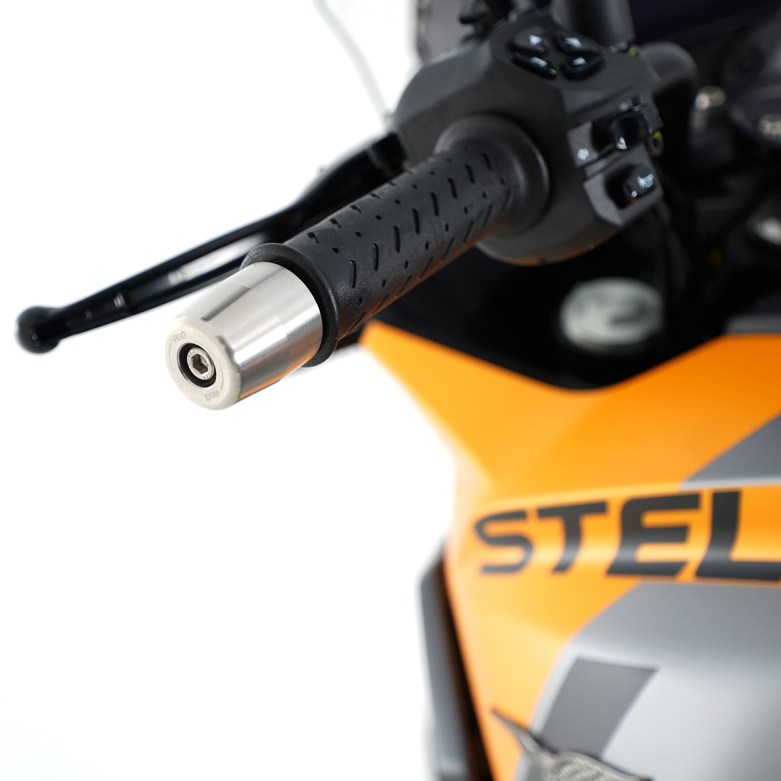 R&G Stainless Steel Bar Ends For Moto Guzzi Stelvio '24-, V7 Stone '21-