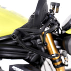 R&G Brake Lever Interlock Guard for multiple Triumph Models & Moto Guzzi V7 Stone '21- (Bar-End Mirror Models Only)