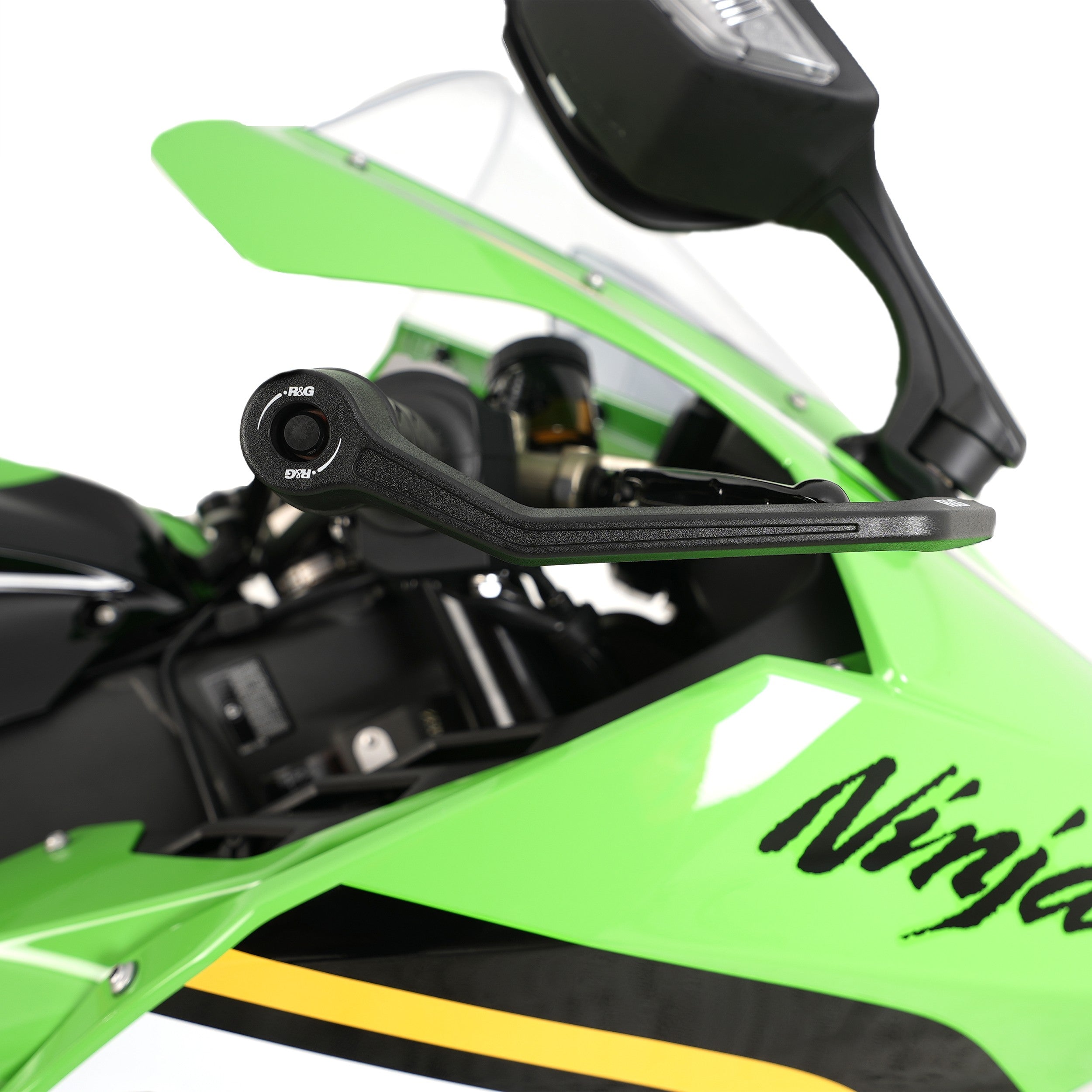 R&G Interlock Brake Lever Guard & LHS Bar End Slider for Kawasaki ZX-10R & ZX-10RR '21-