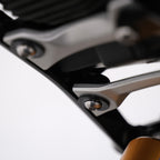 Rear Foot Rest Plates for Triumph Speed Triple 1200 RS '21-,Speed Triple1200RR '22-, Speed Triple 1200RX '25-, QJ Motor SRK 800 RR 2025 & SRK 800 '25-  (LHS)