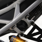 Rear Foot Rest Plates for Triumph Speed Triple 1200 RS '21-,Speed Triple1200RR '22-, Speed Triple 1200RX '25-, QJ Motor SRK 800 RR 2025 & SRK 800 '25-  (LHS)