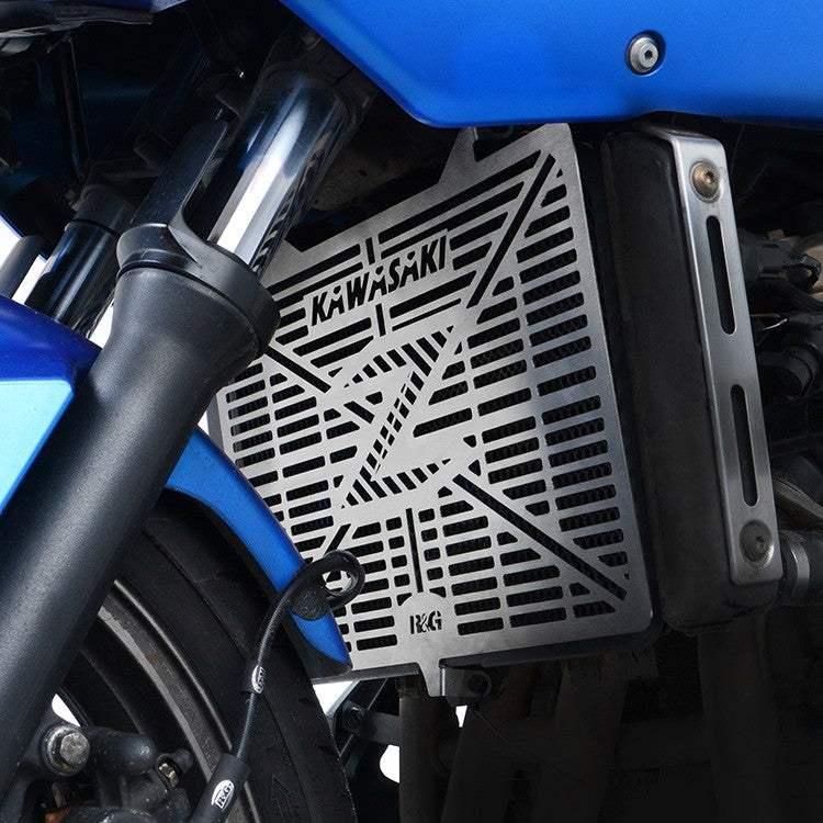 Branded Radiator Guard For Kawasaki Z750/R '07-, Z1000 '10- '24, Z800, Z1000SX, VERSYS 1000 '13-'19 & Ninja 1000SX '20- '24 Main image