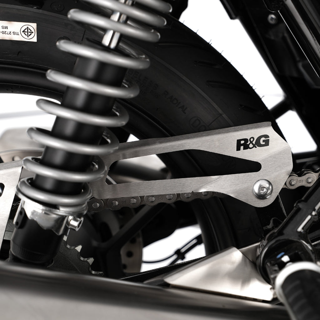 Chain Guard for Triumph Street Twin '16-, Street Cup '17-, Triumph Bonneville T-120 '16- & Speed Twin 900 '22- models.