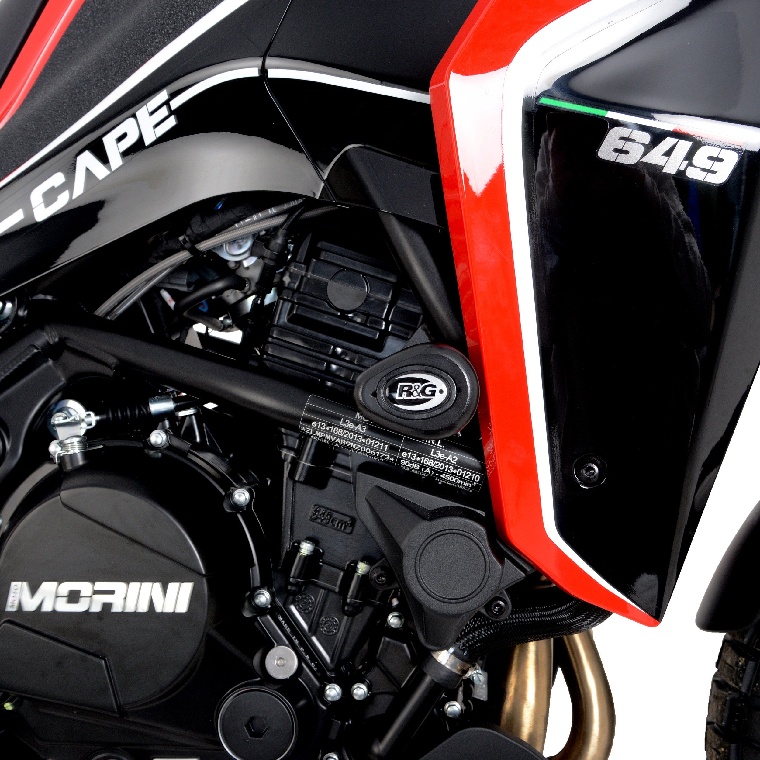 Crash Protectors - Aero Style for Moto Morini X CAPE 649 21- Secondary image