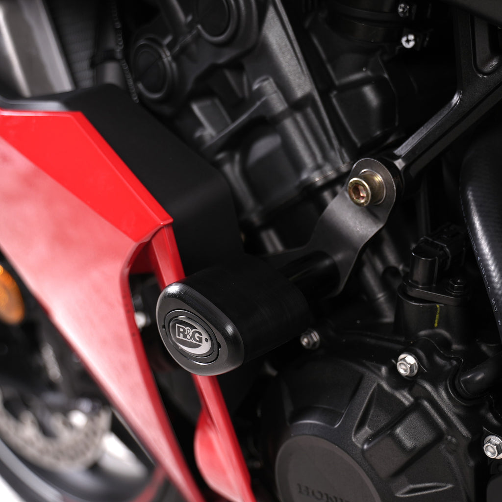 Crash Protectors - Aero Style for the Honda CBR650R '24- E-Clutch only.