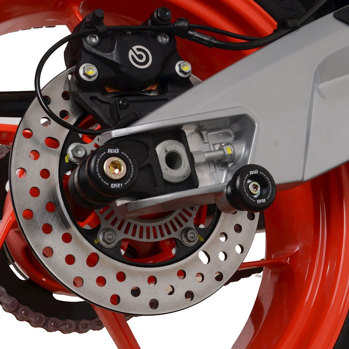Cotton Reels for the Aprilia RS660 '21-, RS660 Factory '22-, Tuono 660 '21-,Tuono 660 Factory '22-, Tuareg 660 '22- & Tuareg 660 Rally '25- (Offset) Main image