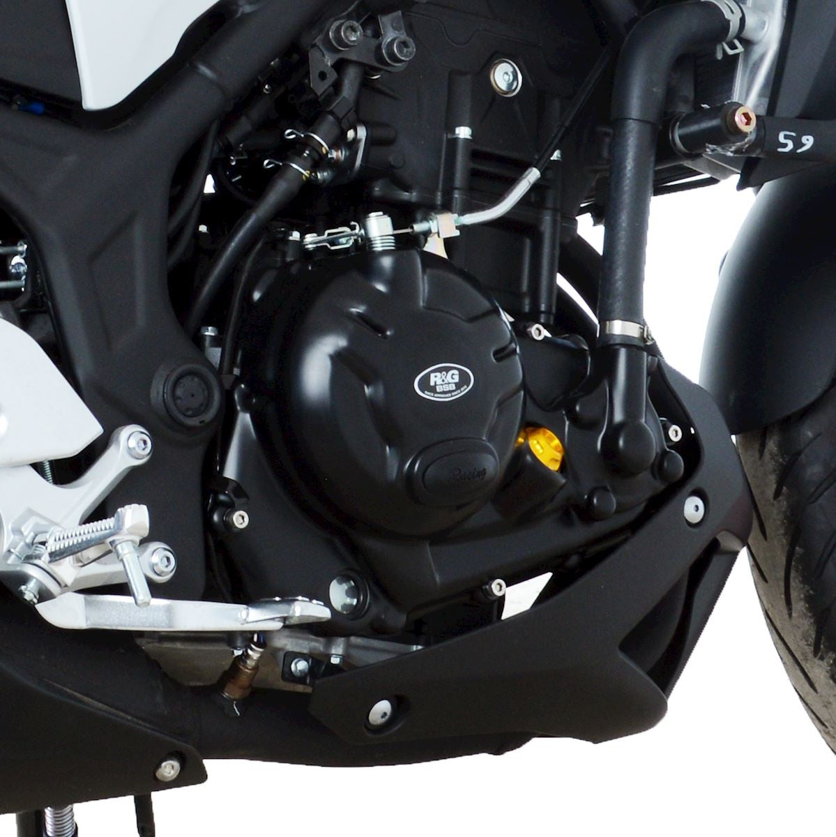 Engine Case Covers - RACE SERIES - for  Yamaha YZF-R25 '14-, YZF-R3 '15- '24, MT-03 '16- & MT-25 '16-  models (RHS) Main image