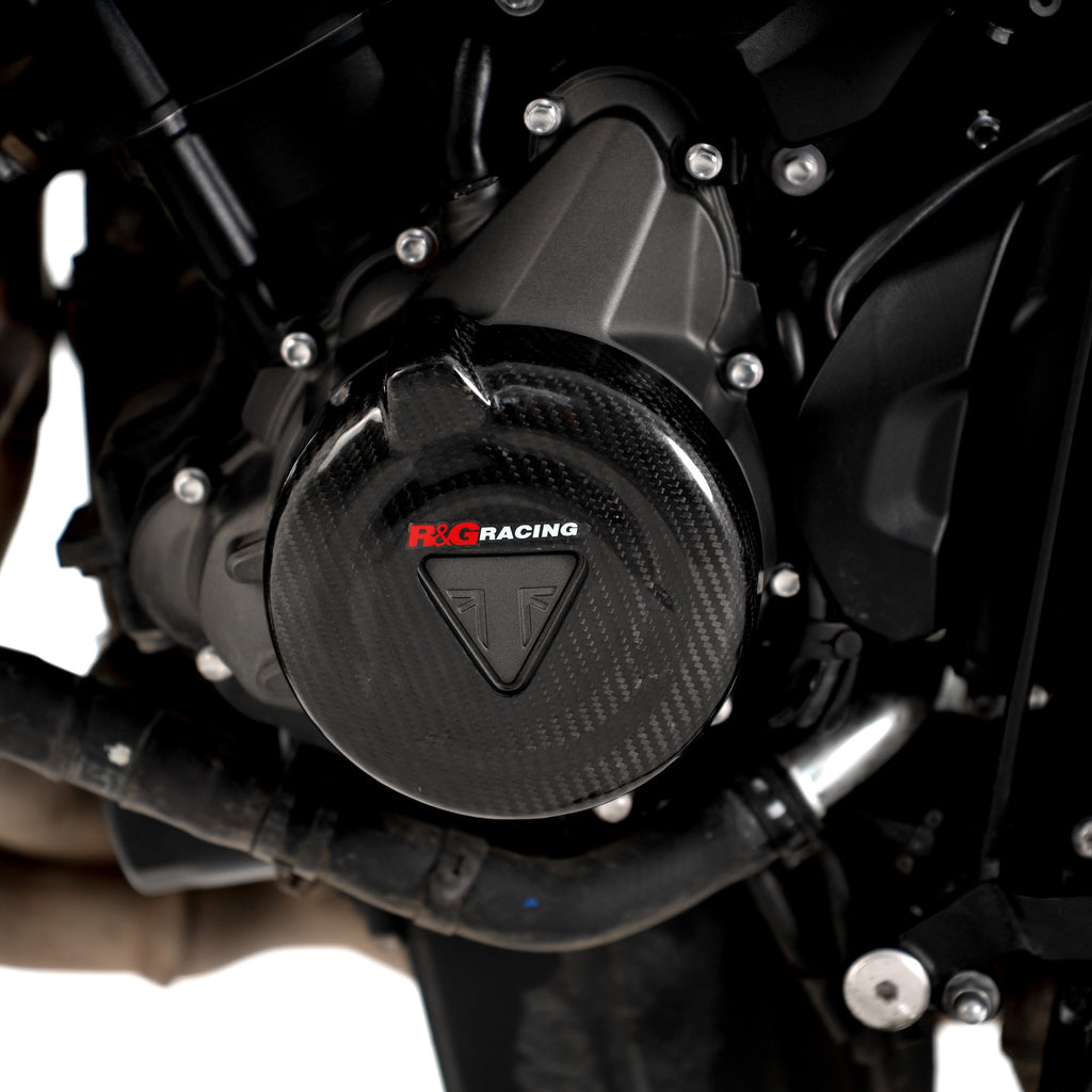 Carbon Fibre Engine Case Slider (LHS) for Triumph Trident 660 '21-, Daytona 660 '24- & Tiger Sport 660 '22- '24