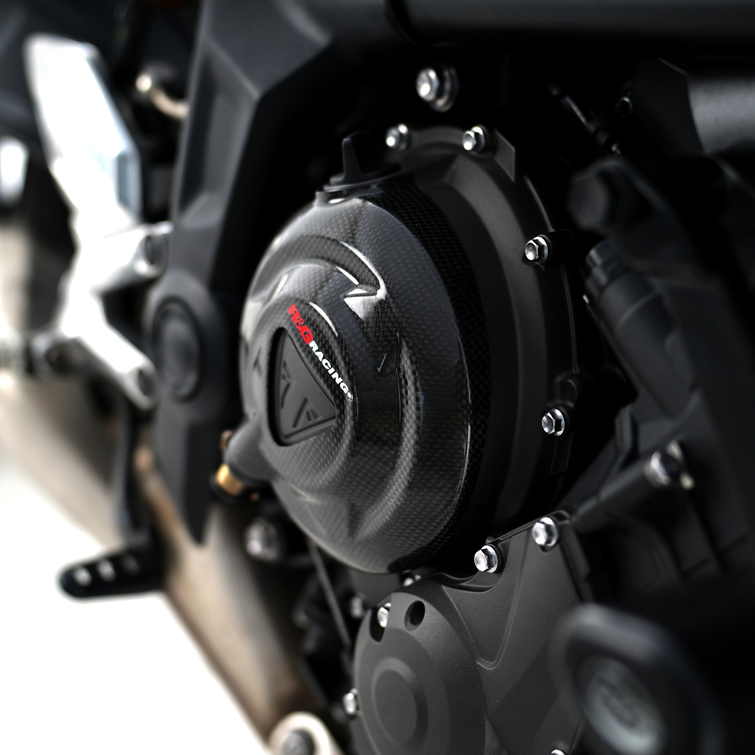 Carbon Fibre Engine Case Slider (RHS) for Triumph Trident 660 '21-, Daytona 660 '24- & Tiger Sport 660 '22- '24