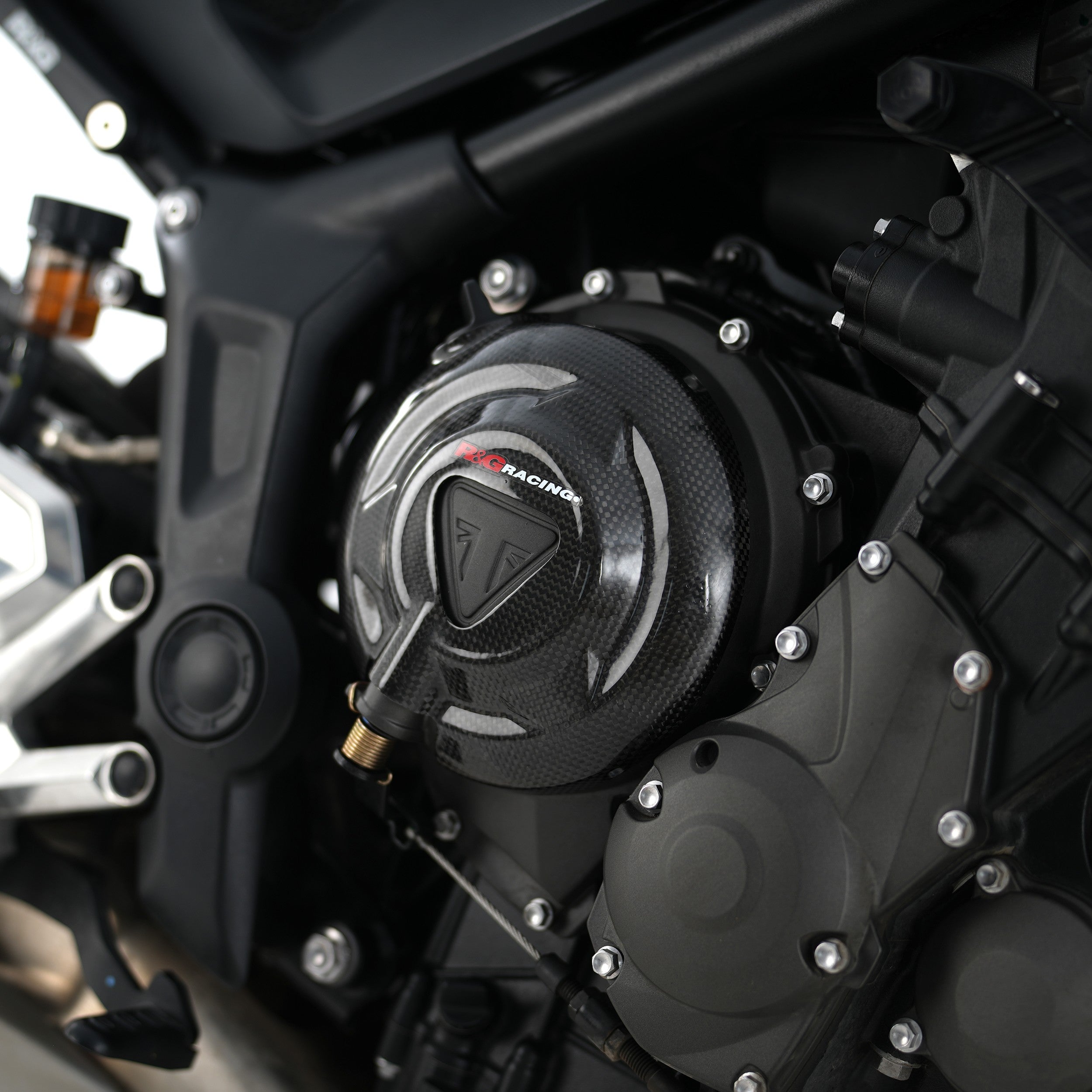 Carbon Fibre Engine Case Slider (RHS) for Triumph Trident 660 '21-, Daytona 660 '24- & Tiger Sport 660 '22- '24