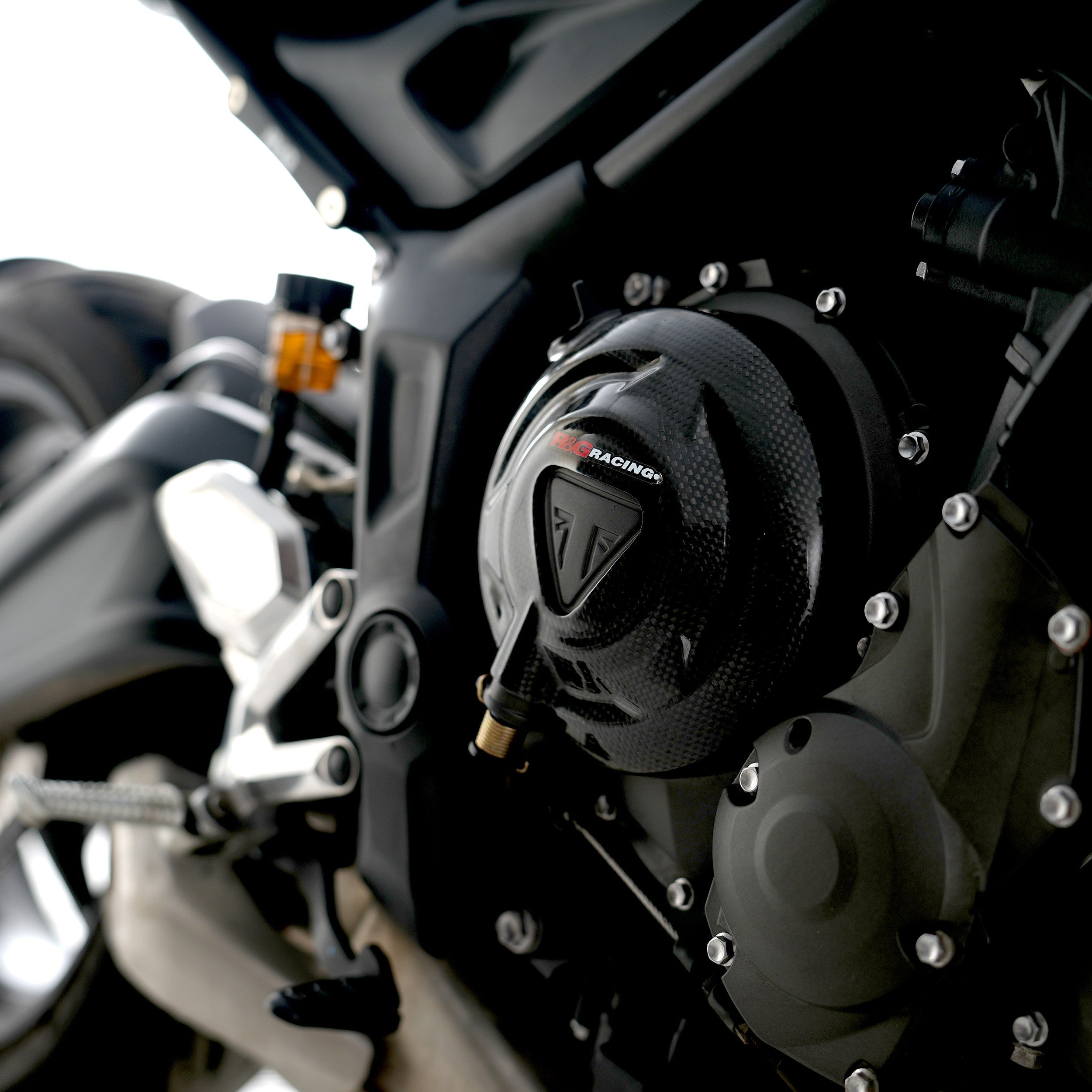Carbon Fibre Engine Case Slider (RHS) for Triumph Trident 660 '21-, Daytona 660 '24- & Tiger Sport 660 '22- '24