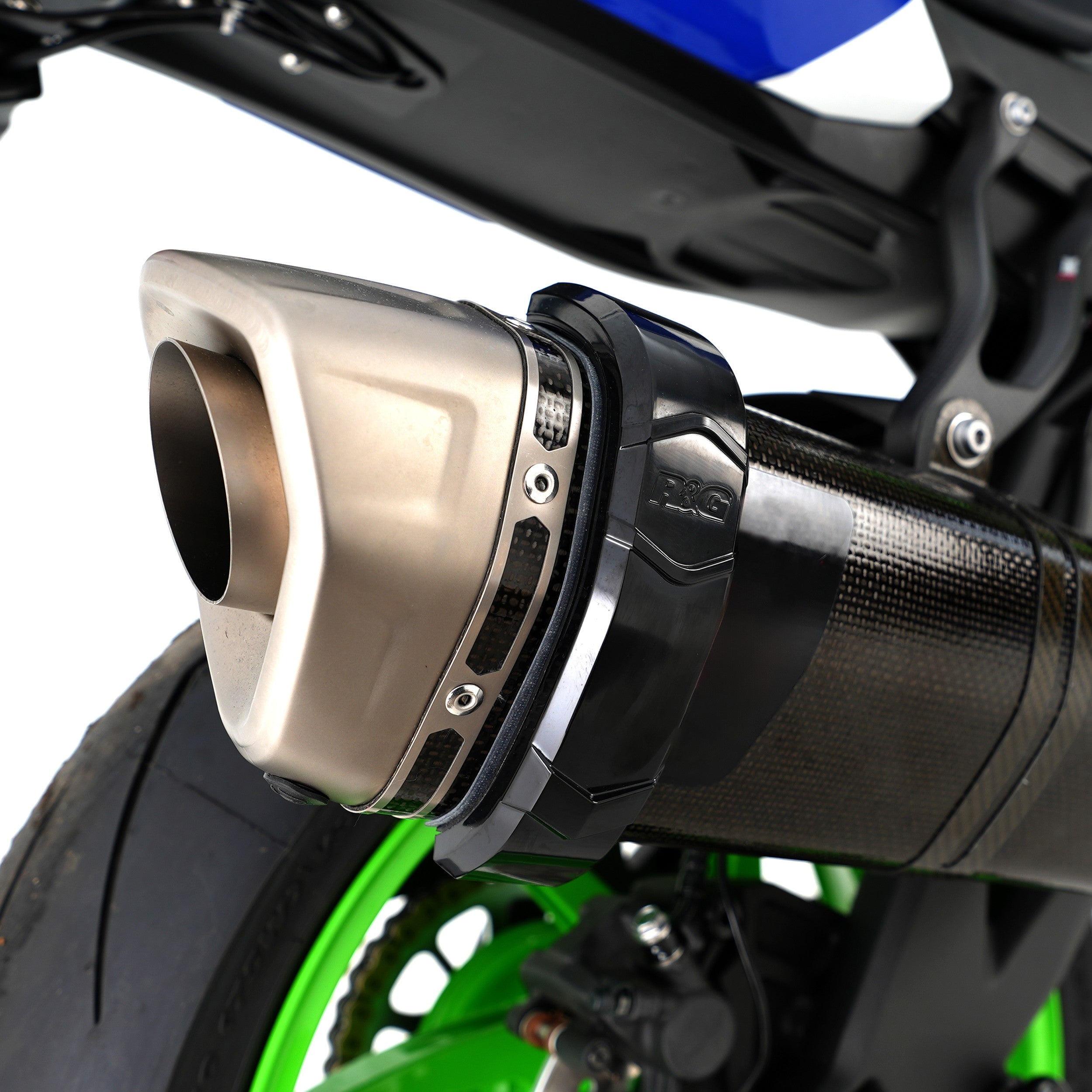 Hexagonal (Akrapovic Style) Exhaust Protector (Can Cover) Secondary image