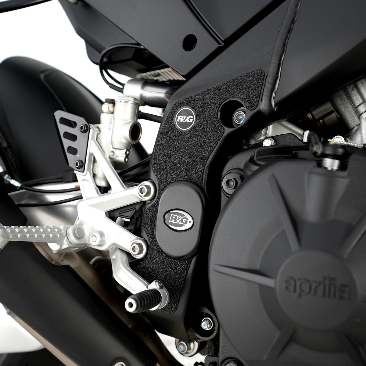 R&G Boot Guard Kit for Aprilia Tuono V4 1100 (Factory)'21-