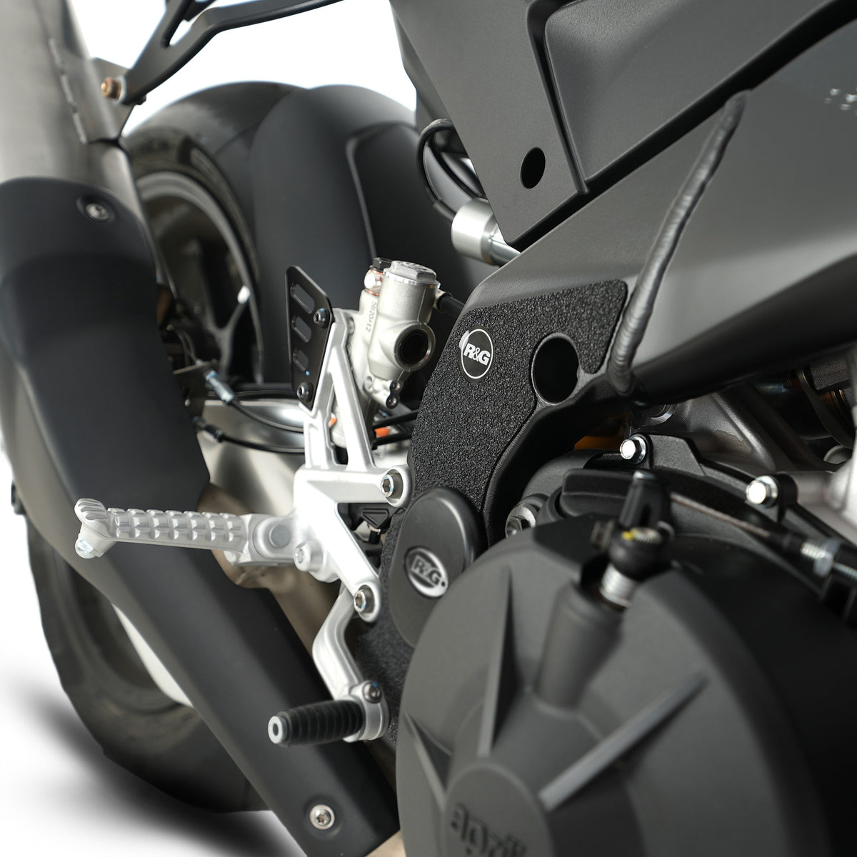R&G Boot Guard Kit for Aprilia Tuono V4 1100 (Factory)'21-