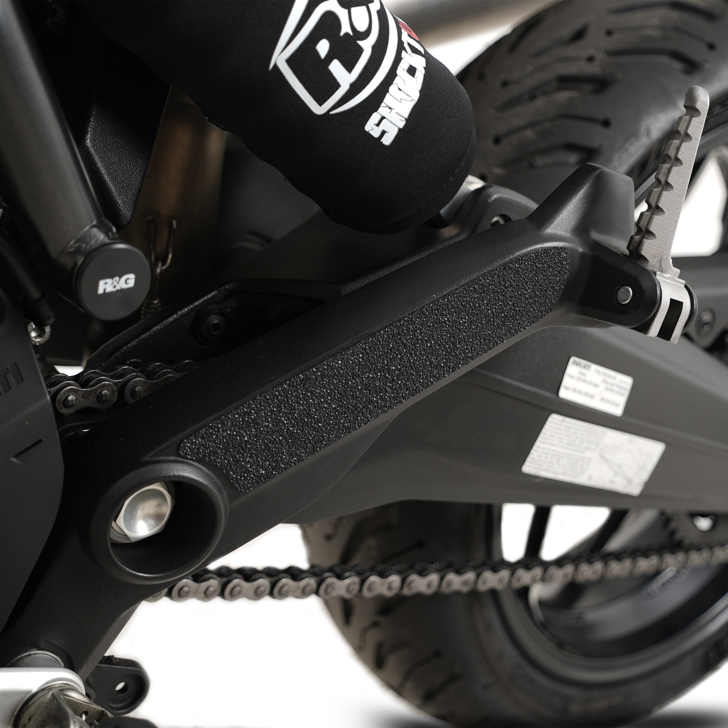 R&G Boot Guard Kit for Ducati Scrambler 1100 '18-25 & Scrambler 1100 Pro '20-25 (2 Piece)
