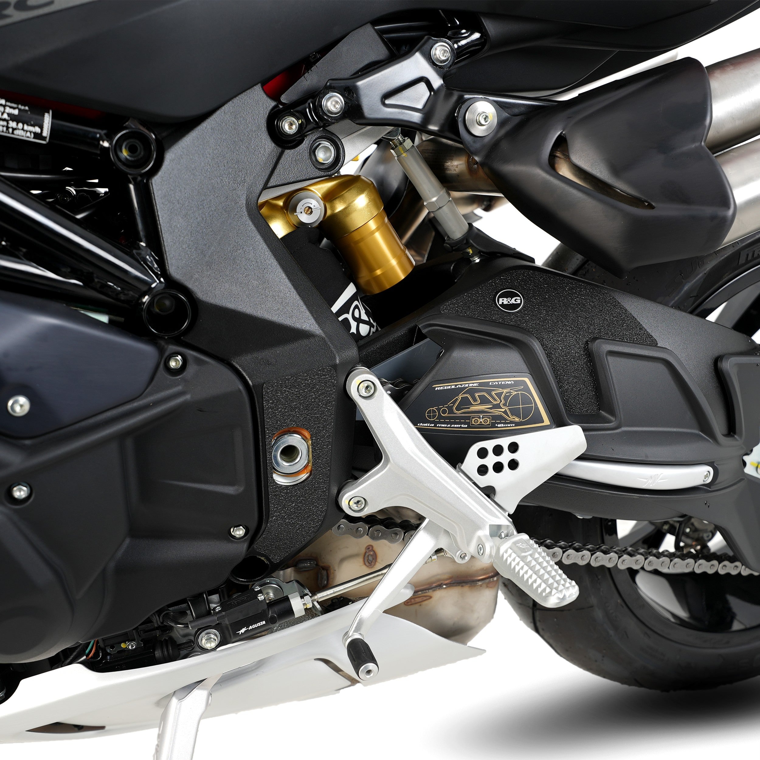 R&G Boot Guard Kit for MV Agusta Brutale 1000RR '20-,Brutale 1000RS '24- Main image