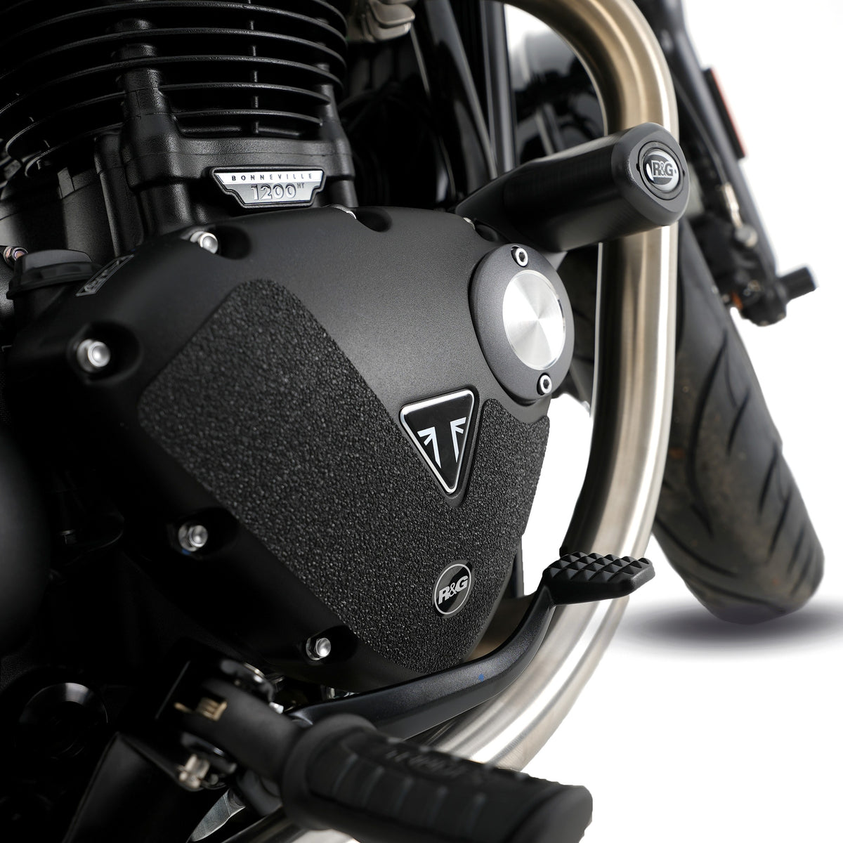 R&G Boot Guard Kit for Triumph Bonneville Bobber '17- & Street Cup '17- Main image