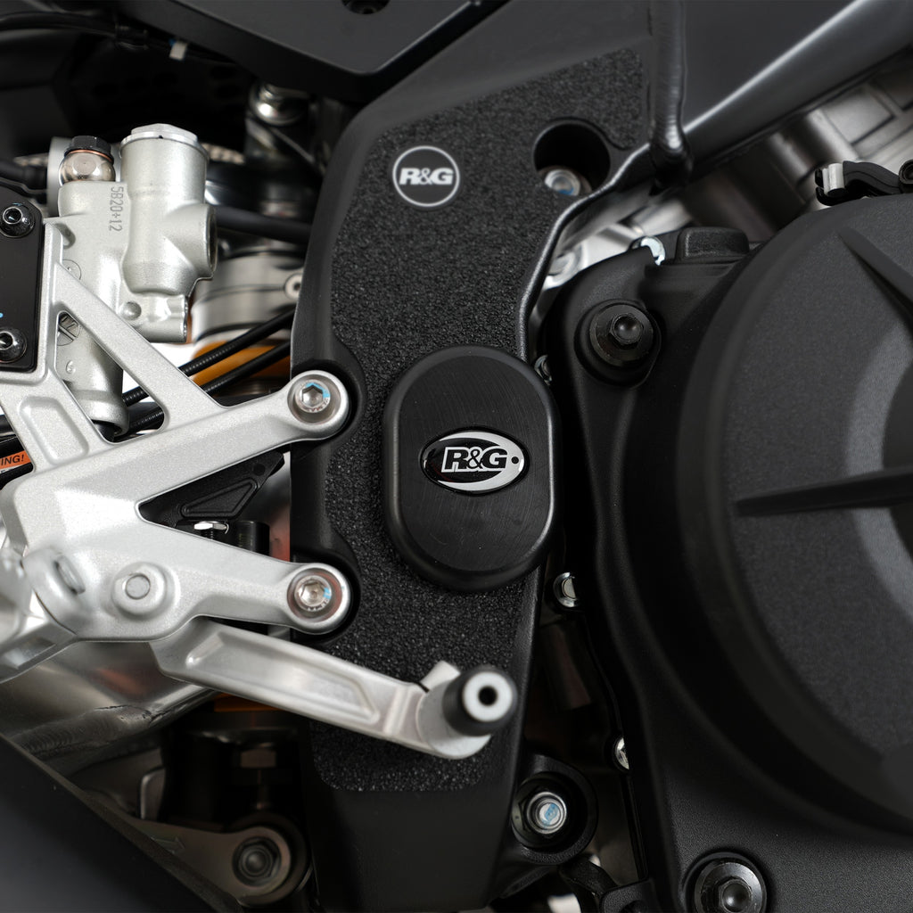 Frame Plug for Aprilia, Tuono V4 1100 Factory '15-, Caponord 1200 '13-, Tuono V4 & RSV4 1100 Factory '21-'24 models.