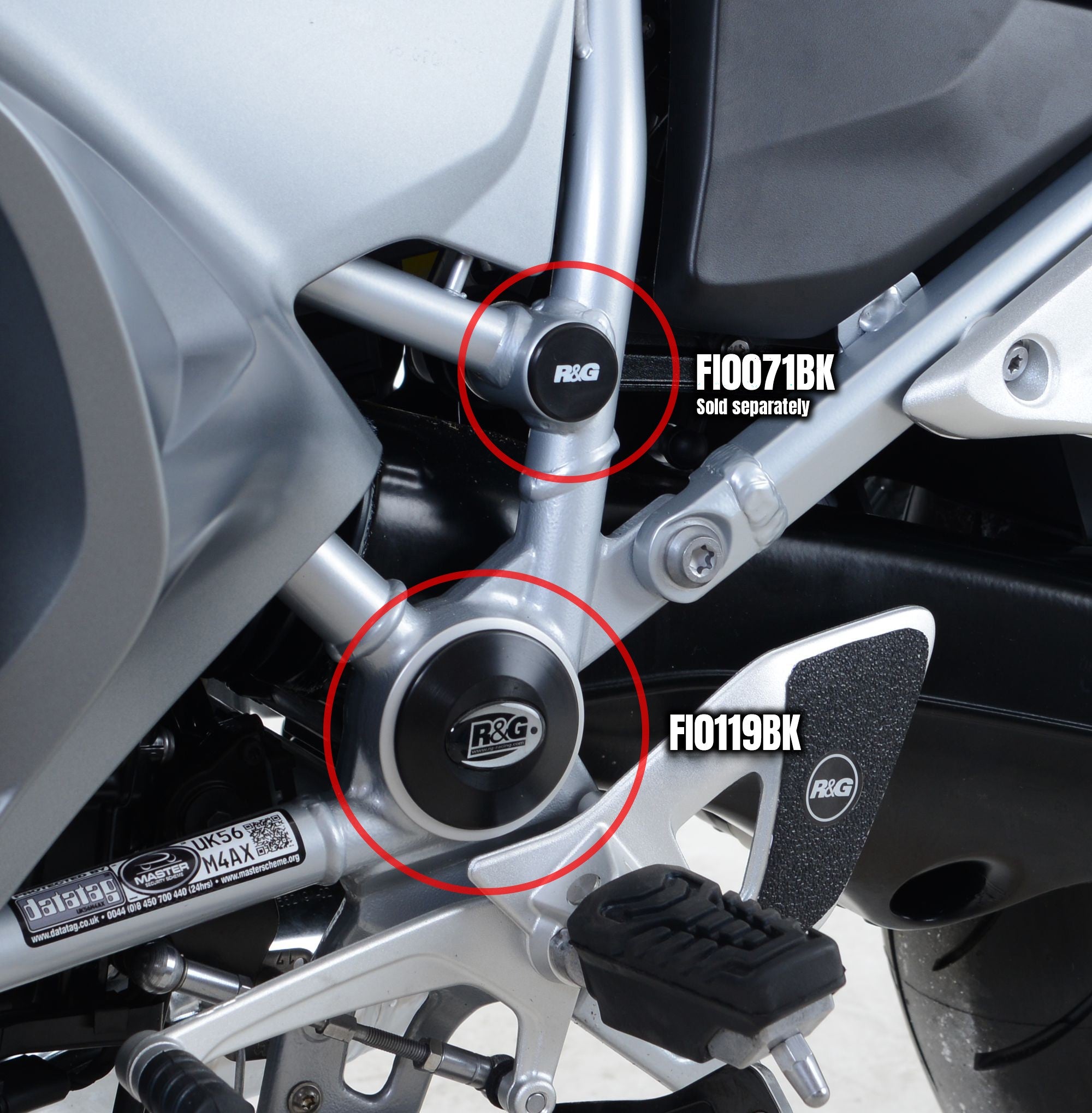 Frame Plug (LHS or RHS) for BMW R1200RT '14-, R1200RS '15-, R1200R '15-, R1250RT '19- Main image