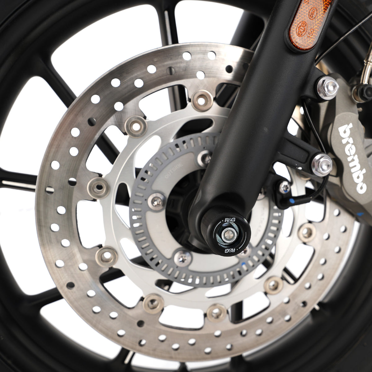 Fork Protectors for the Triumph Street Twin '16-, Speed Twin 900 '22- '24 & Bonneville Bobber 2017.