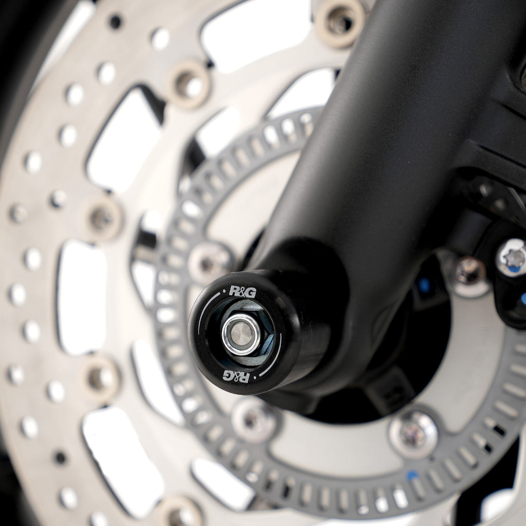 Fork Protectors for the Triumph Street Twin '16-, Speed Twin 900 '22- '24 & Bonneville Bobber 2017.
