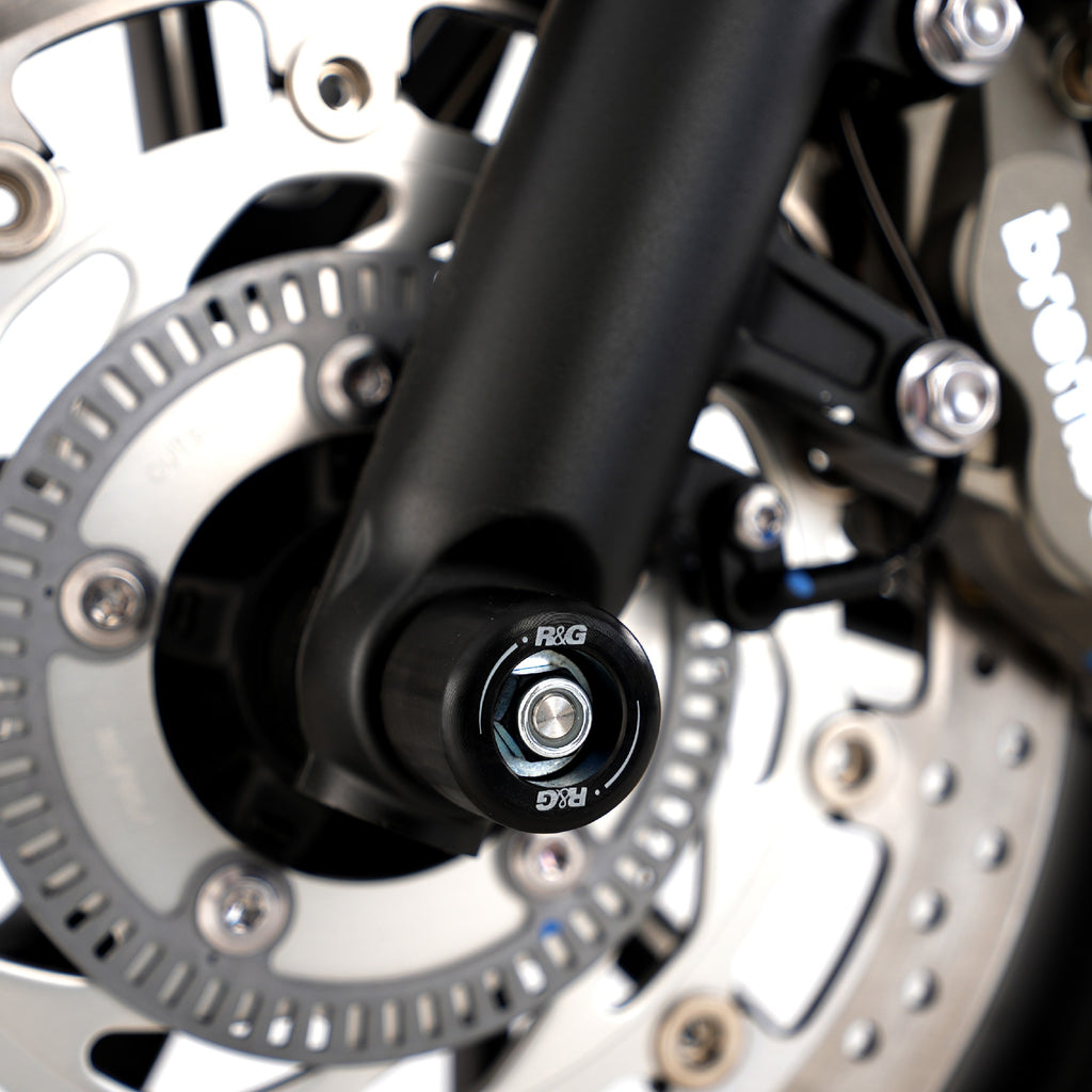 Fork Protectors for the Triumph Street Twin '16-, Speed Twin 900 '22- '24 & Bonneville Bobber 2017.