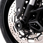 Fork Protectors for the Triumph Daytona 675 '13-, Daytona 660 '24-, Street Triple RX '15-, Street Triple R/RS 765 '17-/ Street Triple S 765 '17- '20, Street Triple 765 RX '26-,  Daytona Moto2™ 765 '20- '24, Trident 660 '21- ,Tiger Sport 800 '25- & Ti