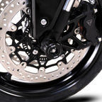 Fork Protectors for the Triumph Daytona 675 '13-, Daytona 660 '24-, Street Triple RX '15-, Street Triple R/RS 765 '17-/ Street Triple S 765 '17- '20, Street Triple 765 RX '26-,  Daytona Moto2™ 765 '20- '24, Trident 660 '21- ,Tiger Sport 800 '25- & Ti